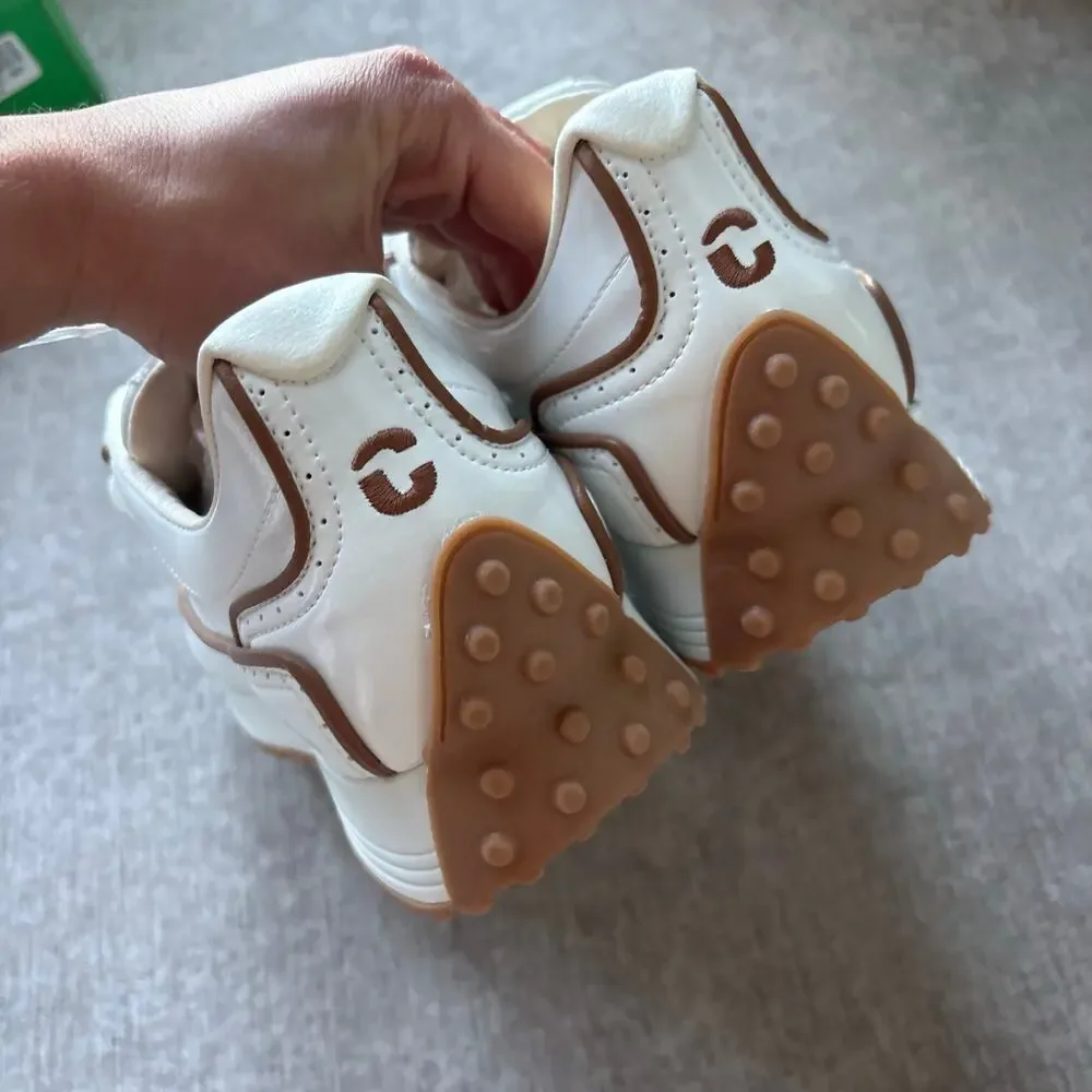 $219 NWT Duca del Cosma Alexa women's white spikeless waterproof golf shoes - Picture 3 of 5